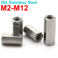 Tuerca espaciadora de acoplamiento hexagonal de doble rosca de acero inoxidable 304 para cableado de placa base de chasis PCB M2 M3 M4 M5 M6 M8 M10 M12