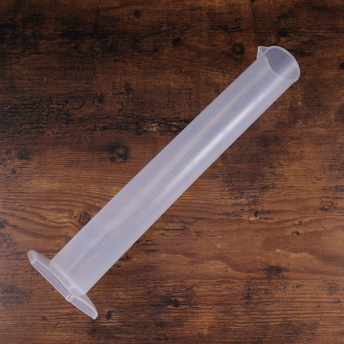 

250ml Measuring Measuring Cylinder Plastic Wide Rim Accurate Lab Test Home Use Graduated Teaching Equipment