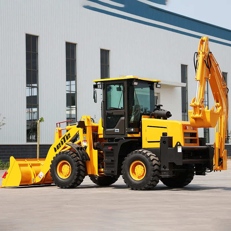 New Design Cheapest Earth-Moving Machinery Cheap New Small Mini Towable Backhoe Loader customized