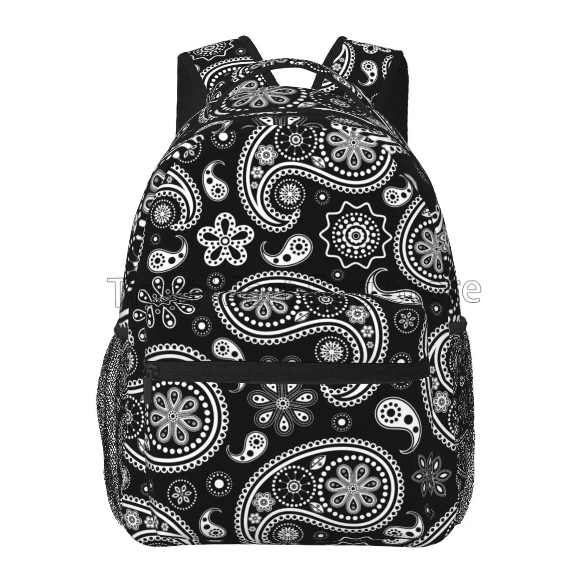 Classic Paisley Backpack for Women Girls Travel Casual Laptop Backpacks Lightweight Waterproof Durable Hiking Daypack School Bag