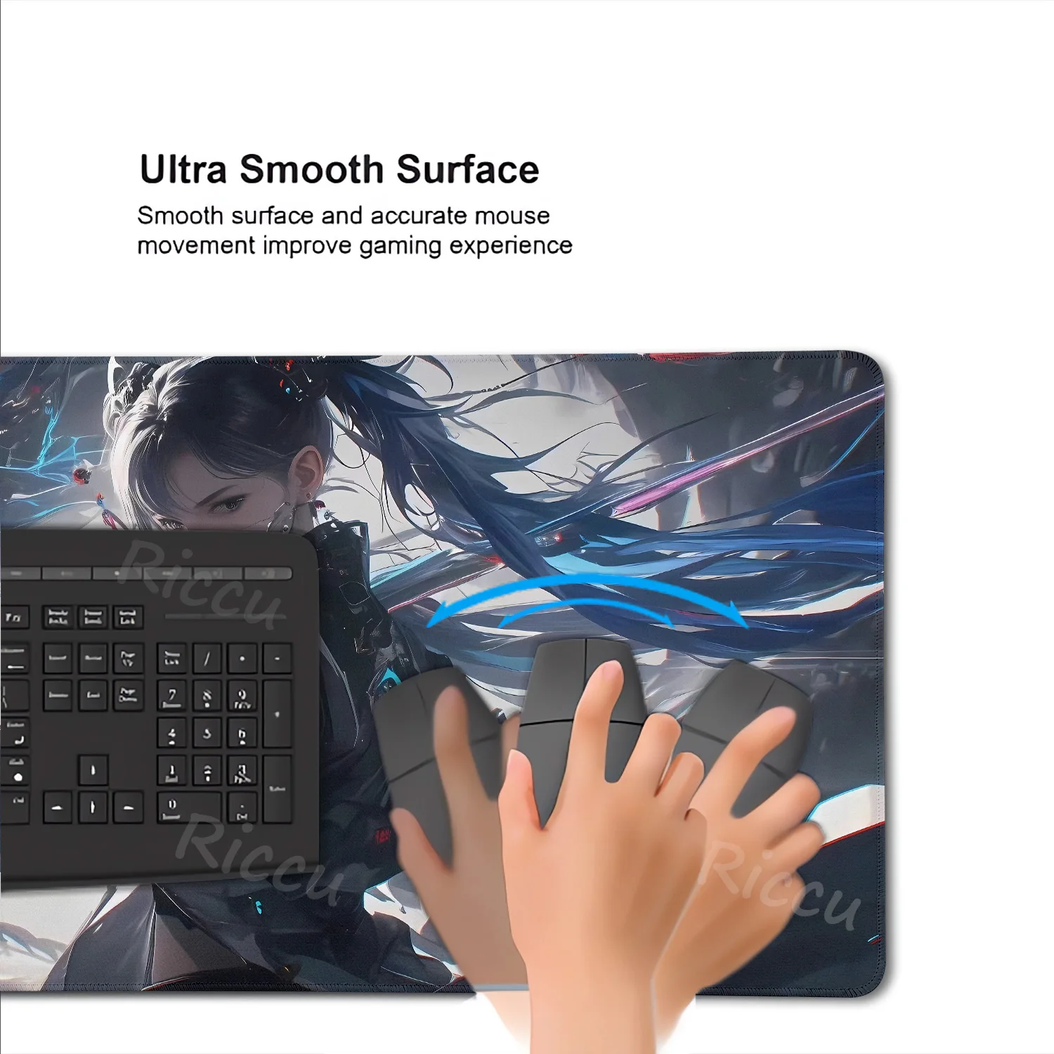 Anime Dragon and Girl Mouse Pad Large Gaming Mousepad Soft Rubber Mat Deskmat Pc Accessories Desk Protector Gamer Keyboard Pads