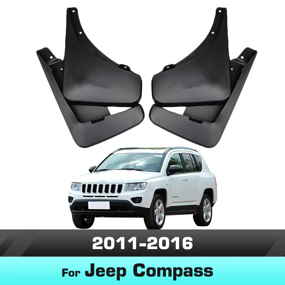 

For Jeep Compass 2011 2012 2013 2014 2015 2016 Fender Mudflaps Splash Guards Mudguards Mud Flaps car Accessories