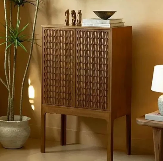 wSolid Wood Dining Side Cabinet Fashionable Living Room Home Locker  Wall Cabinet X