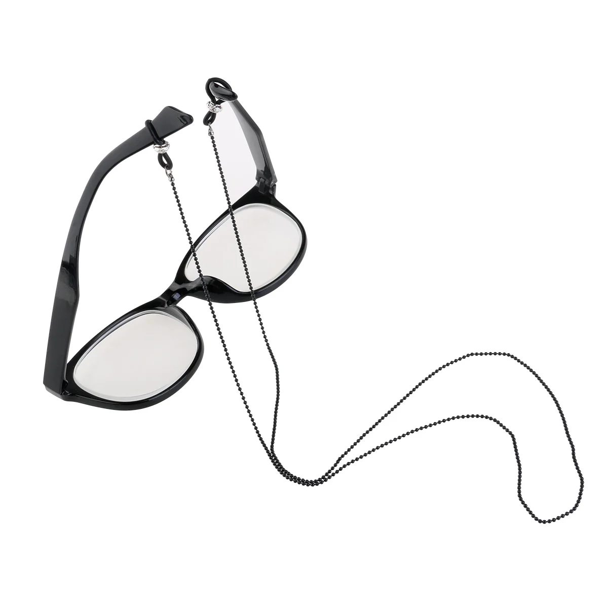 

Delicate Copper Eyeglass Chain Black Adjustable Silicone Ends Metal Coils Fashion Holder Gift Friends Copper Eyeglasses Chain