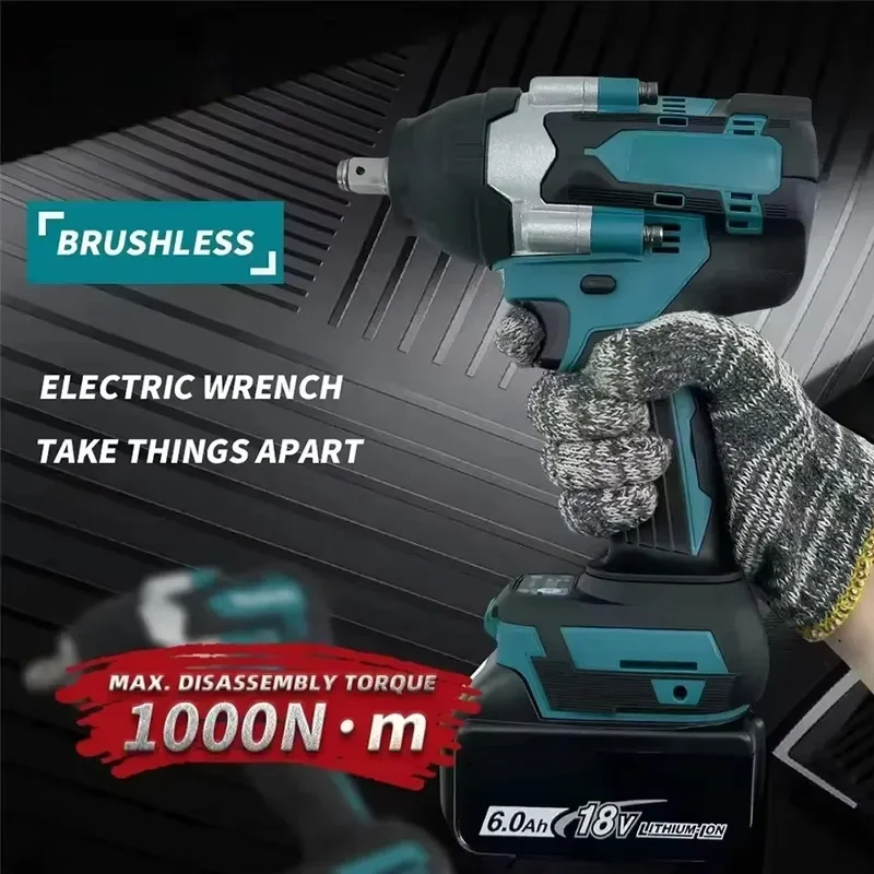 마키타 DTW700 브러시리스 전동 렌치 고토크 18V 무선 드릴 드라이버 충전식 전동 공구 토크 렌치