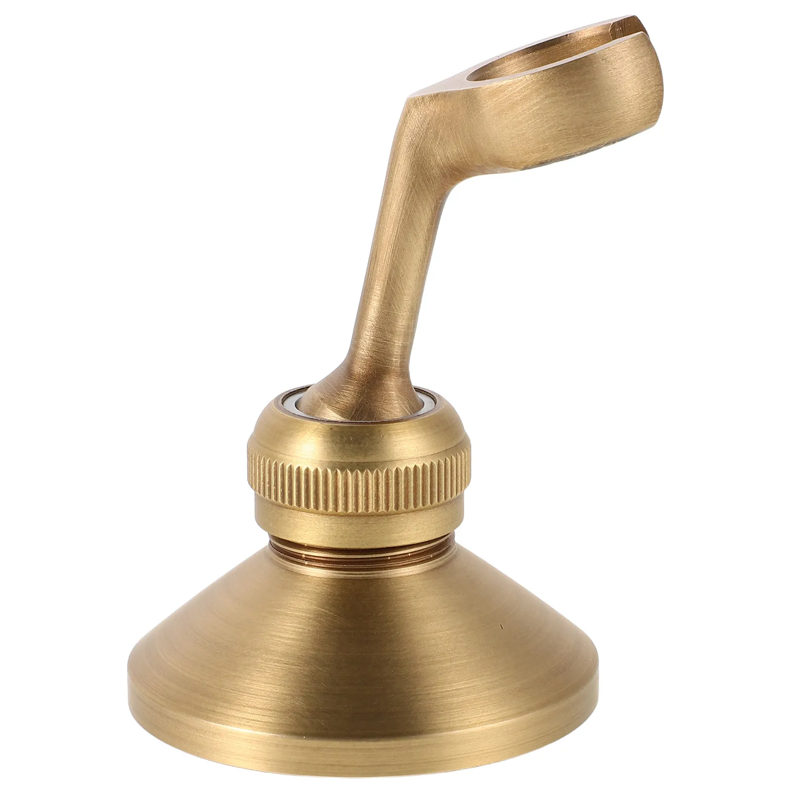 Handheld Shower Head Wall Mount Holder Rotatable Heavy Duty Copper Bracket for Bathroom Shower Wand Sprayer Support Compact