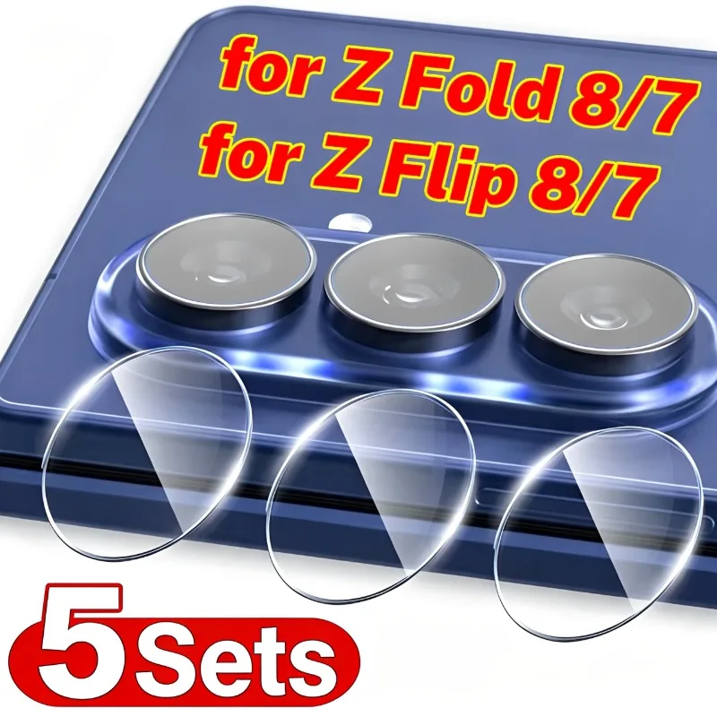 New Camera Lens Glass for Samsung Galaxy Z Fold 8 Ultra Fold8 Flip 8 7 HD Clear Camera Protector Tempered Glass Lens Films