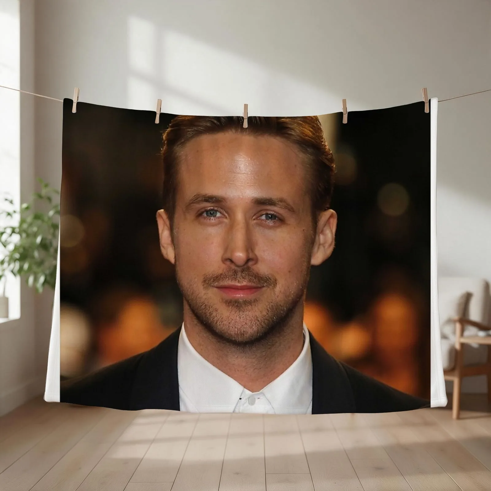 Ryan Gosling Throw Blanket couch cozy soft plush fuzzy picnic outdoor blanket