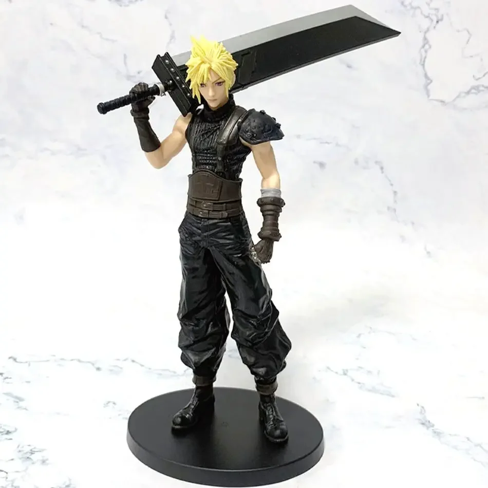 

2026 new hot 22cm Remake Version Amine Figure Cloud Strife PVC Action Figure Collectiable Model Toys Christmas Gifts for boy