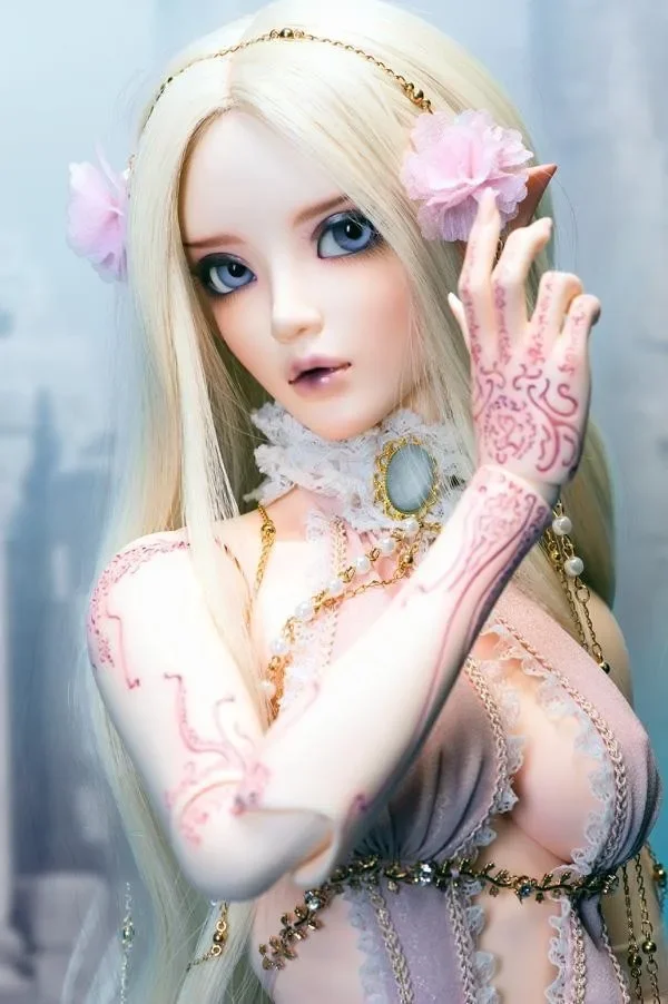 New Luodoll 65cm 1/3 Fairy ears chloe from elf bjd/sd, korean doll (eyes and make up) advanced rest Christmas gift spot