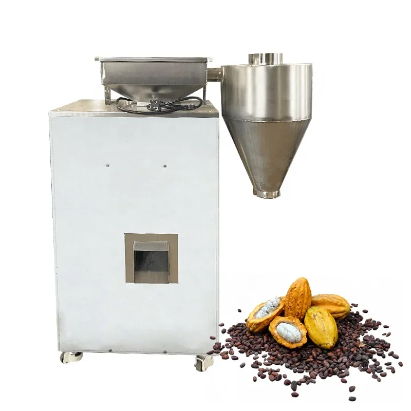 Automatic processing cocoa beans machines Electric Cocoa pod Skin Removing Machine Cocoa Bean Skin Peeler Peeling Machine farm