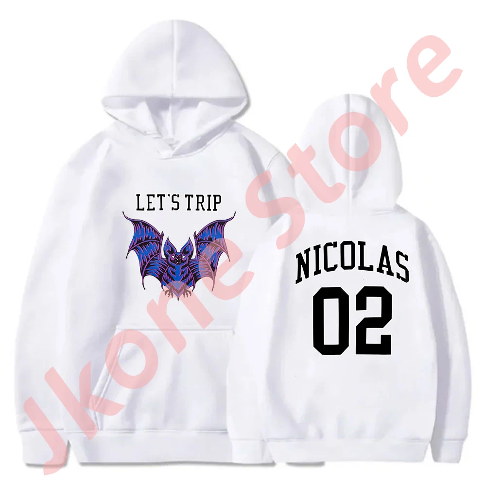 Sturniolo Triplets Let's Trip Bat Logo Merch Hoodies Cosplay Women Men Fashion Casual Sweatshirts