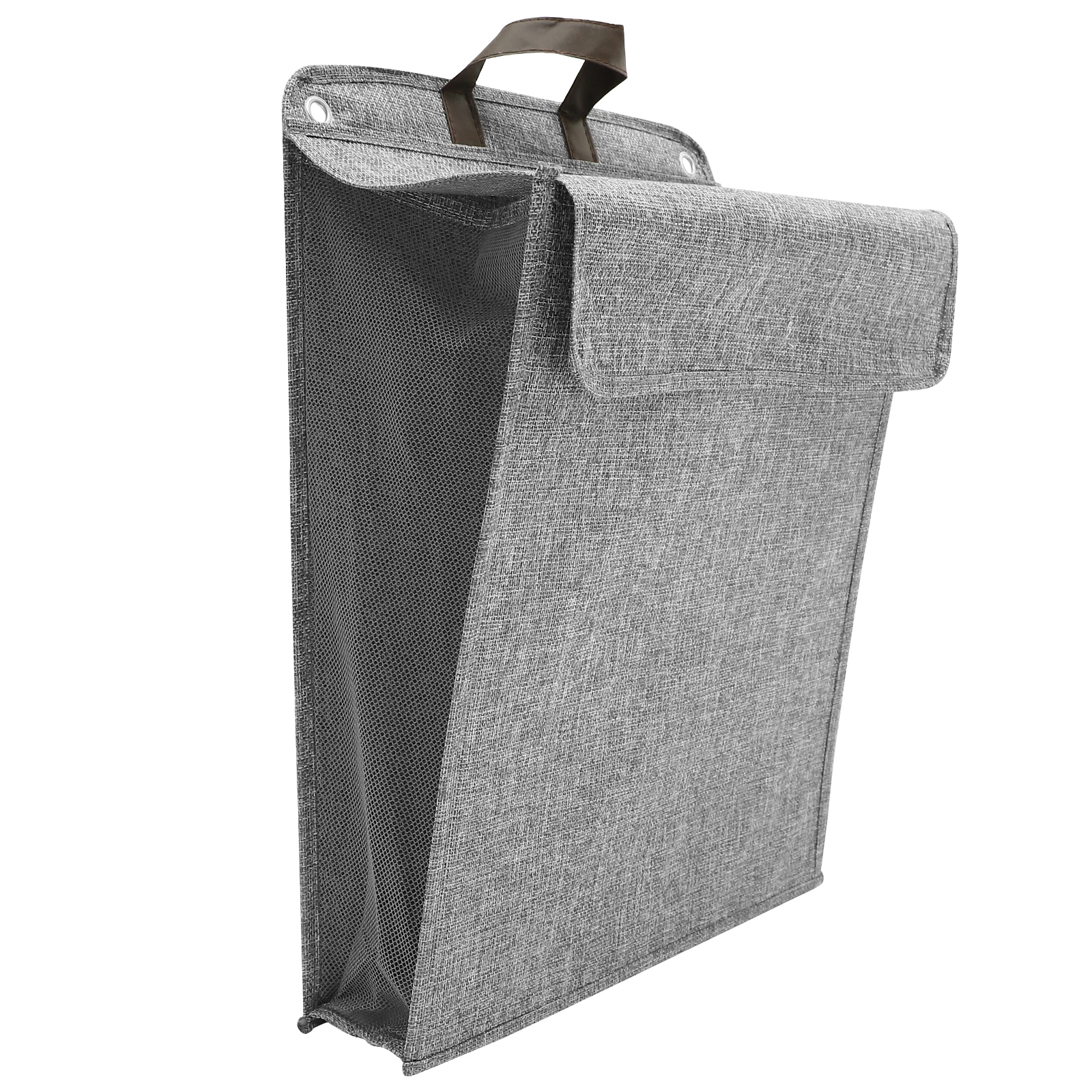 

Dust Proof Fabric Laundry Hamper Cotton Linen Foldable Clothes Storage Basket Wall Hanging Bathroom Bedroom Slim Foldable