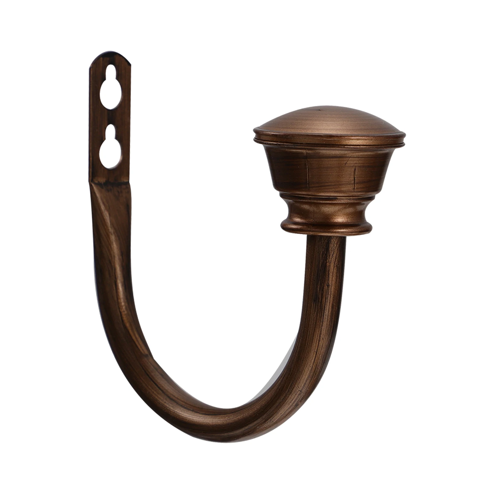 

2Pcs U-Shape Curtain Holdbacks Iron Hooks Heavy Duty Wall Mounted Multi Use Home Decor Curtain Hooks Door U-Shape Hook