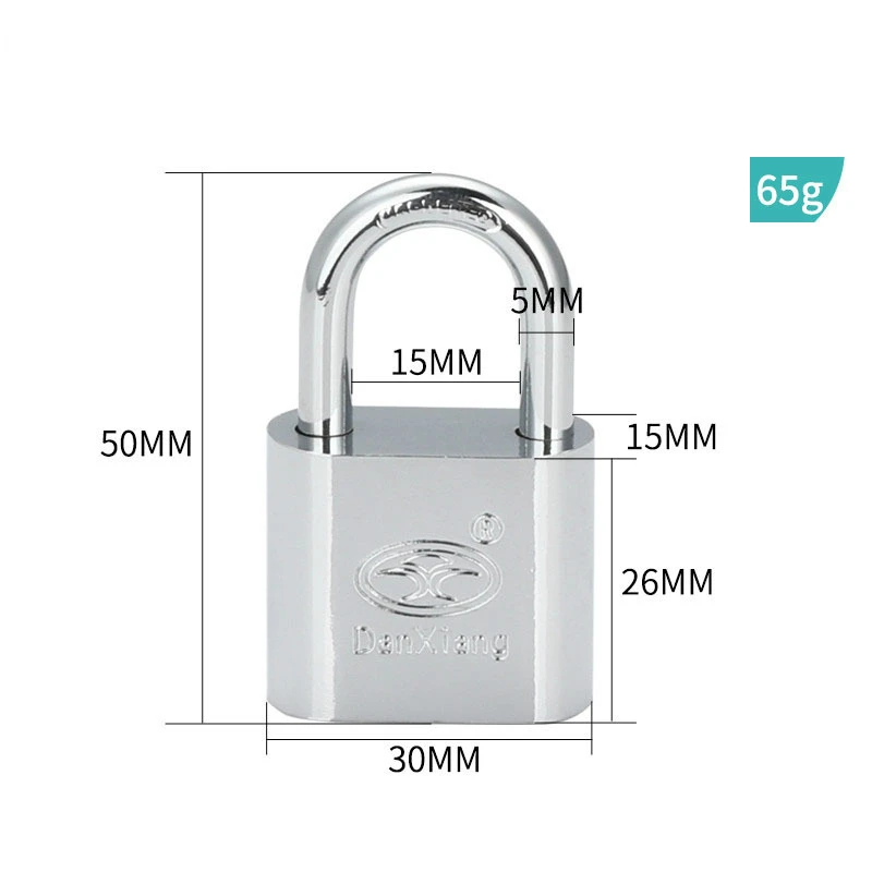 Full Metal Padlock Wolf Head Lock Small Locks Door Locks 30mm 40mm 50MM Not Rust Lock Core Include 3 Keys