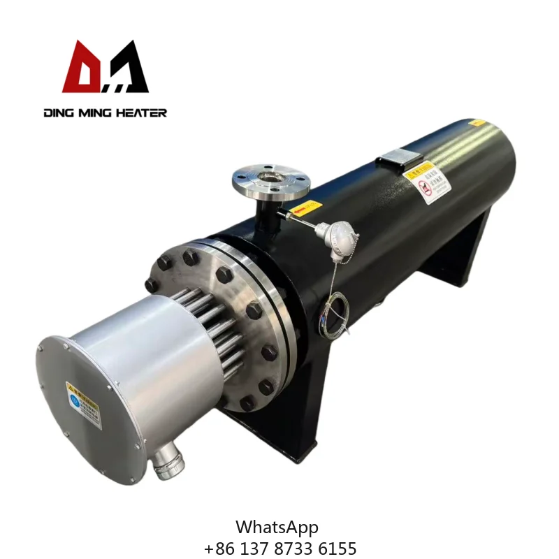 Custom Threaded Stainless Steel Electric Pipeline Water Heaters For Fuel Oil Preheating