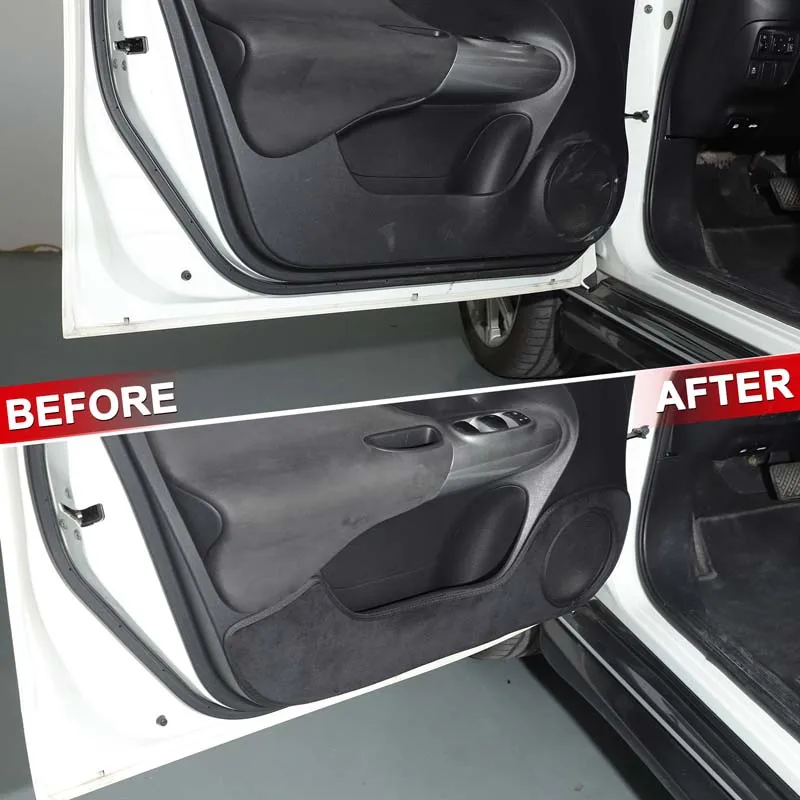 

4Pcs velvet black For Nissan juke Infiniti ESQ 2011-2019 car door anti-dirty mat car interior protection accessories