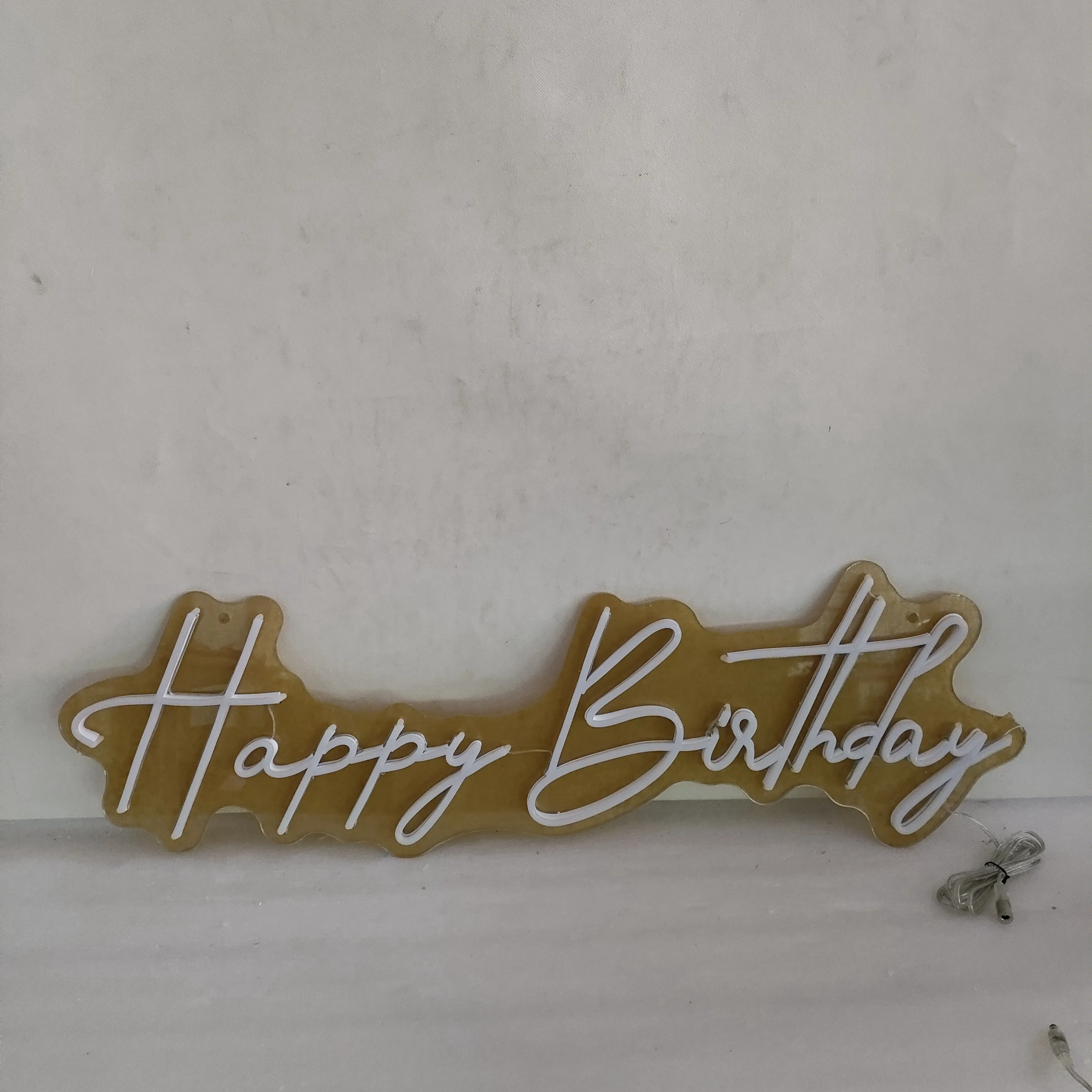 Happy Birthday Neon Sign Custom Wall Birthday Party Decoration DIY Led Neon Letters Shop Decor nome Neon personalizzato