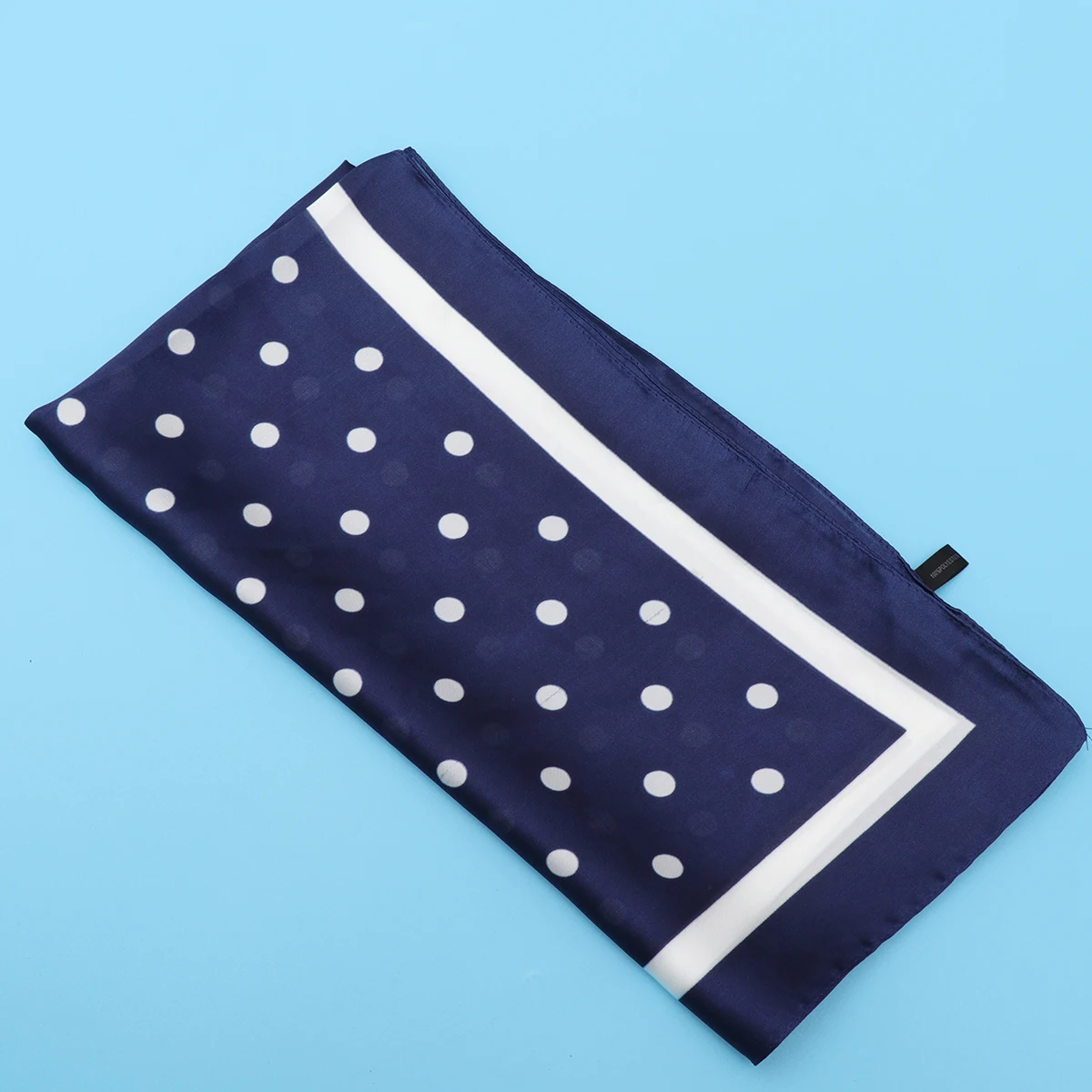 

Chiffon Dots Scarf Soft Breathable Women Spring Fashion Accessory Beautiful Neckwear Blue