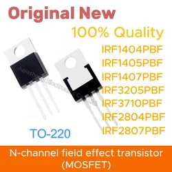 (10PCS)IRF1404PBF IRF1405PBF IRF1407PBF IRF3205PBF IRF3710PBF  IRF2804PBF IRF2807PBF TO-220 N-channel  MOSFET integrated circuit