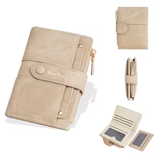 Baellerry New Fashion Women Short Wallets Zipper Coin Bags Top Quality Female Purse Coin Pocket Women's Detachable Card Clip - Image 8
