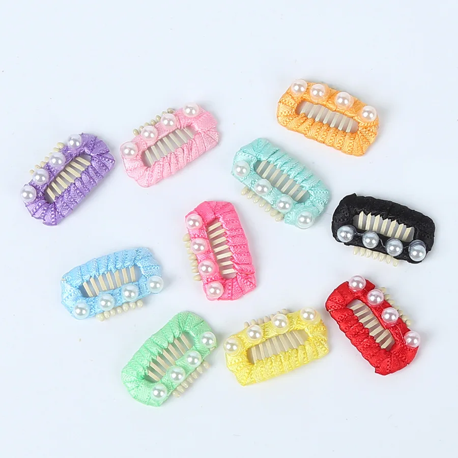 Hot Sale Cat Accessories Pet Dog Pearl Hair Clip Malzis Yorkshire Teddy Head Flower Dog Bone Flower Hairpin Beauty Products