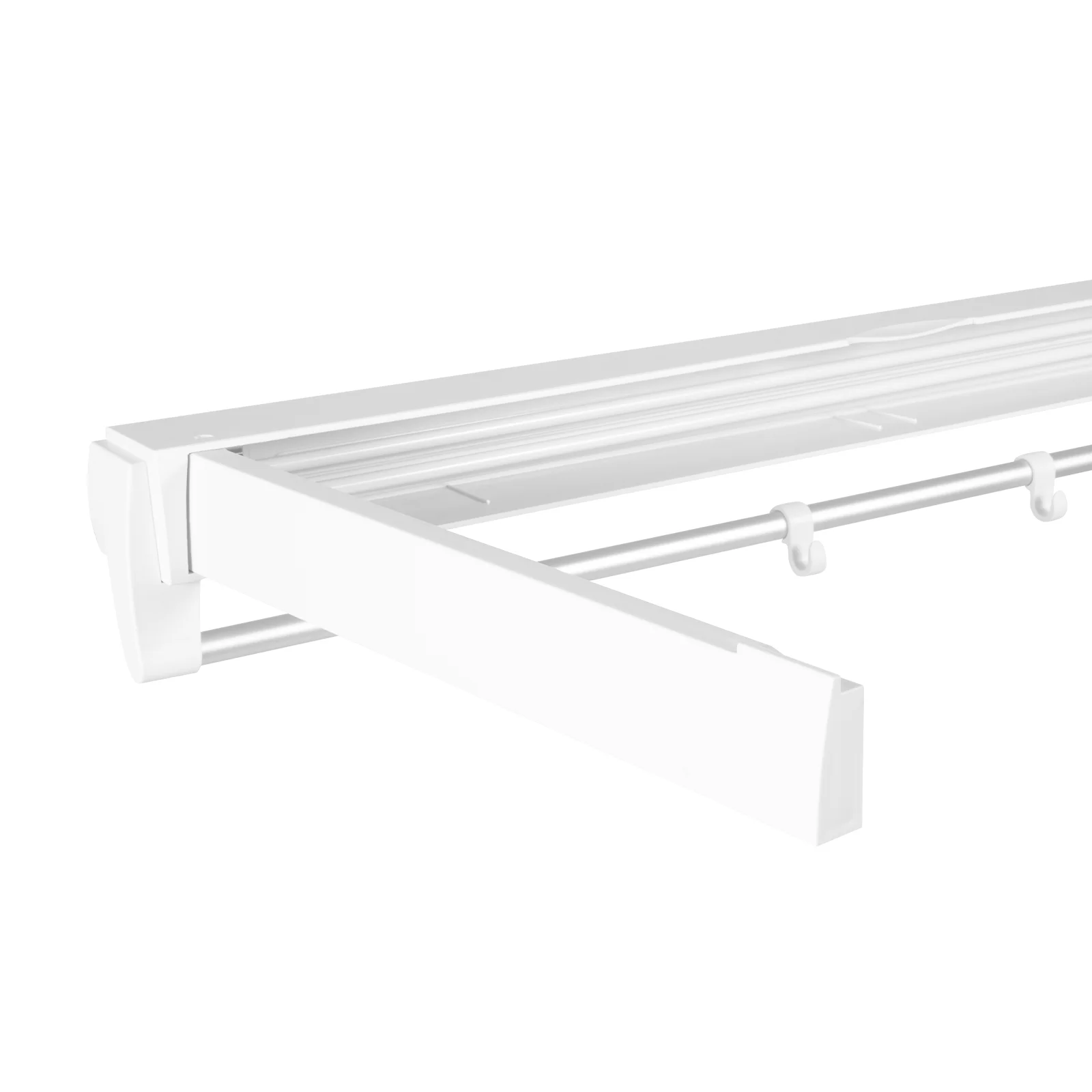 Collapsible Wall Mounted Hanger 7 Drying Rods Clothes Drying Rack For Laundry Room Bathrooms