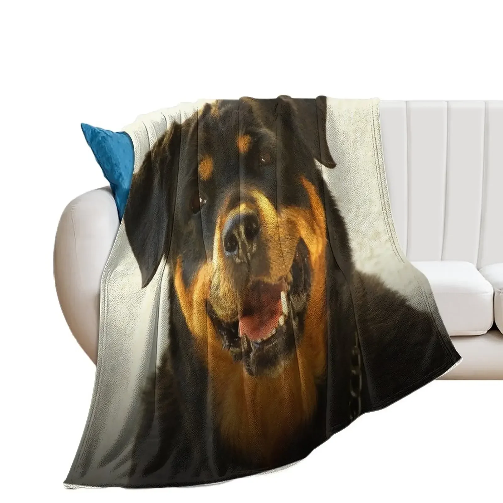 

Rottweiler Throw Blanket Thermal sofa bed warm for winter Blankets For Bed Blankets