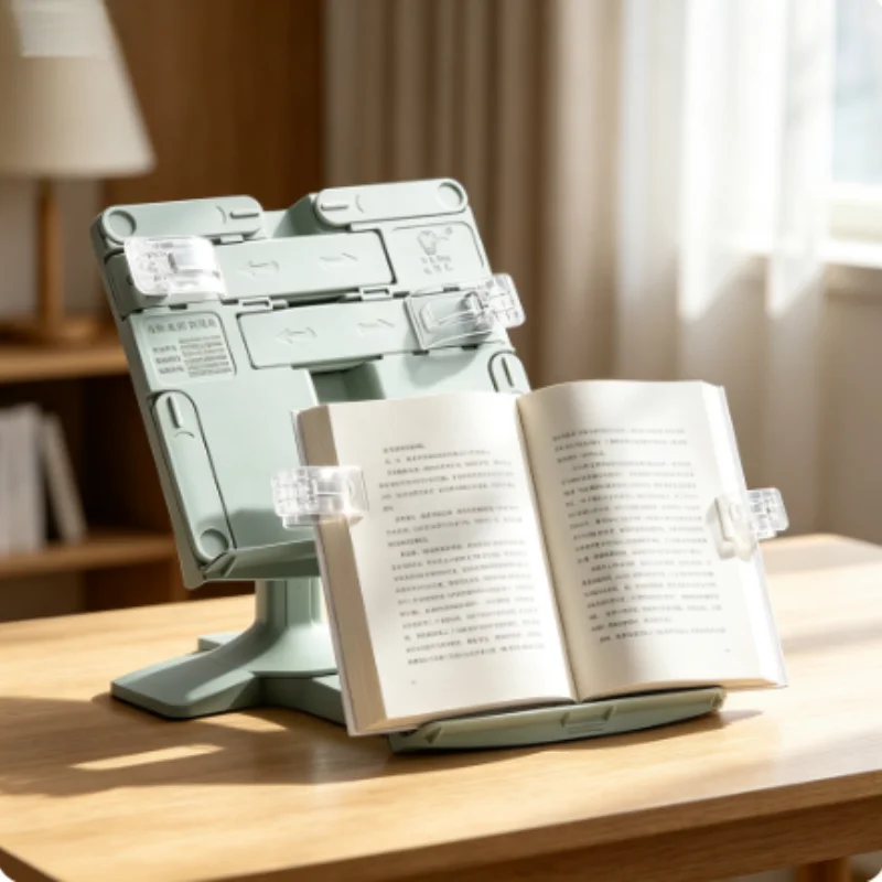 Adjustable Liftable Book Stand, Multifunctional Tablet Book Holder Desktop Organizer for Study Home Office