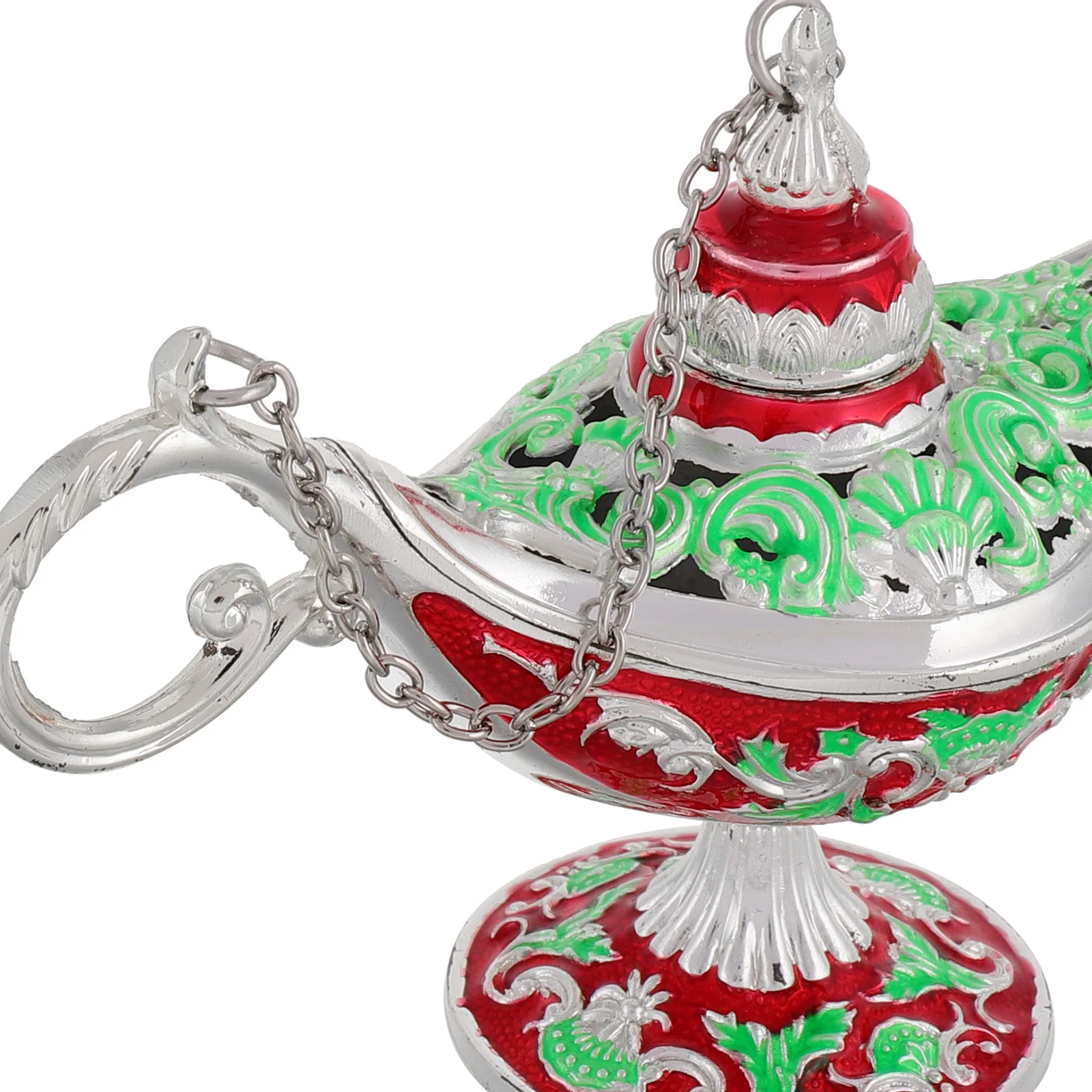 Vintage Arabski Stół z Wydrążonymi Rzeźbami Dekoracja Romantyczny Retro Ornament Ozdoba na Biurko do Domu Unikalny Styl