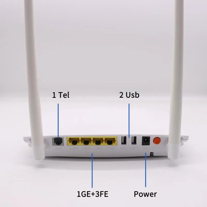 Imagem -05 - Gpon Onu 5g Ont 1ge Mais 3fe Mais Wlan Wifi Router Modem Fibra Tem Onus Gpon Ont Dual Band 4g sem Alimentação Secondhand Shipping Gm620