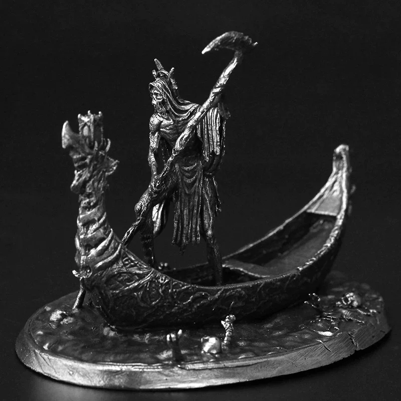 Metal Charon Greek Mythology Figure Collectible Statue Desk Home Office Decor Gift for Men Myth Lover