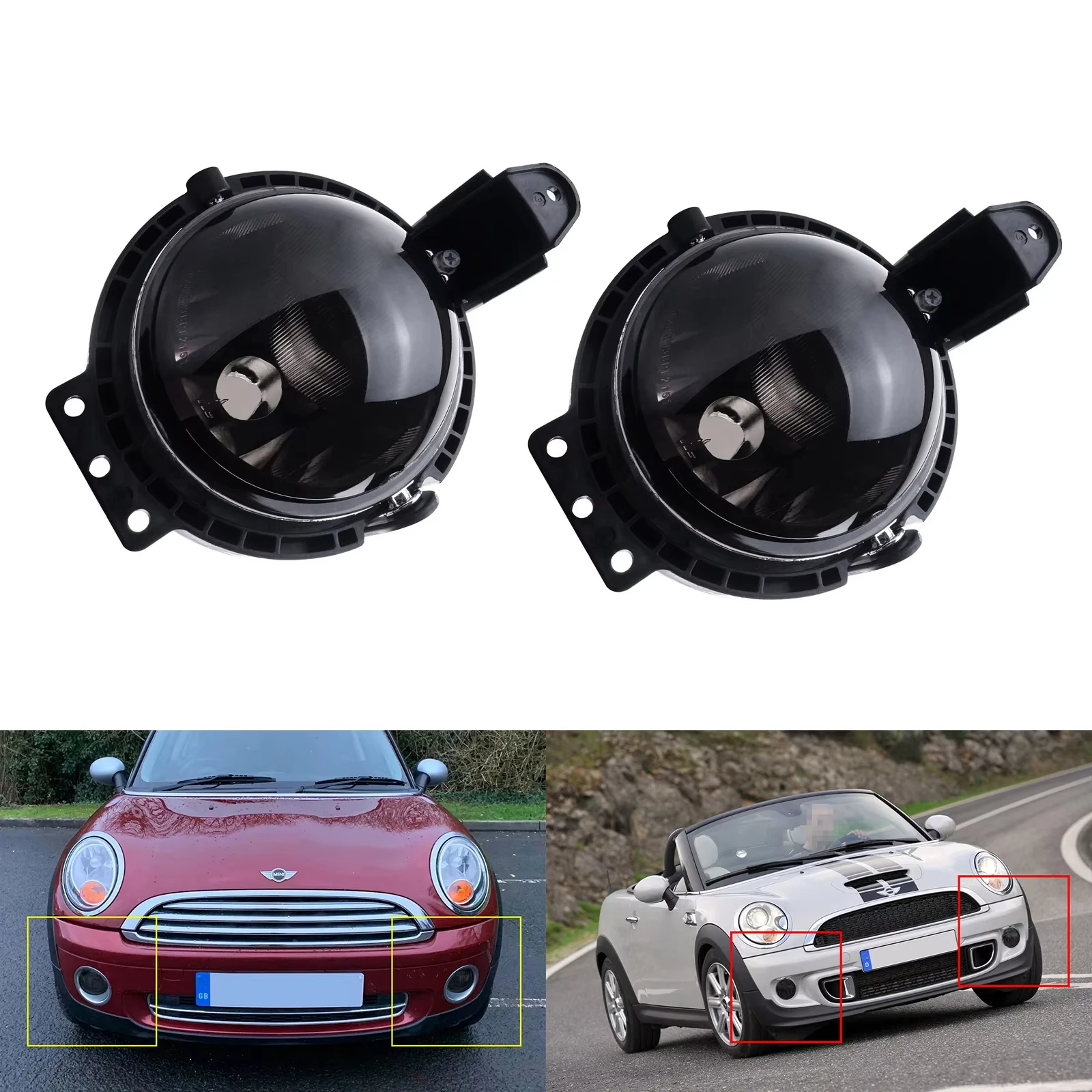 

For Mini Cooper R56 R57 Clubman R55 R58 R59 Front Fog Daytime Light No Bulbs L+R