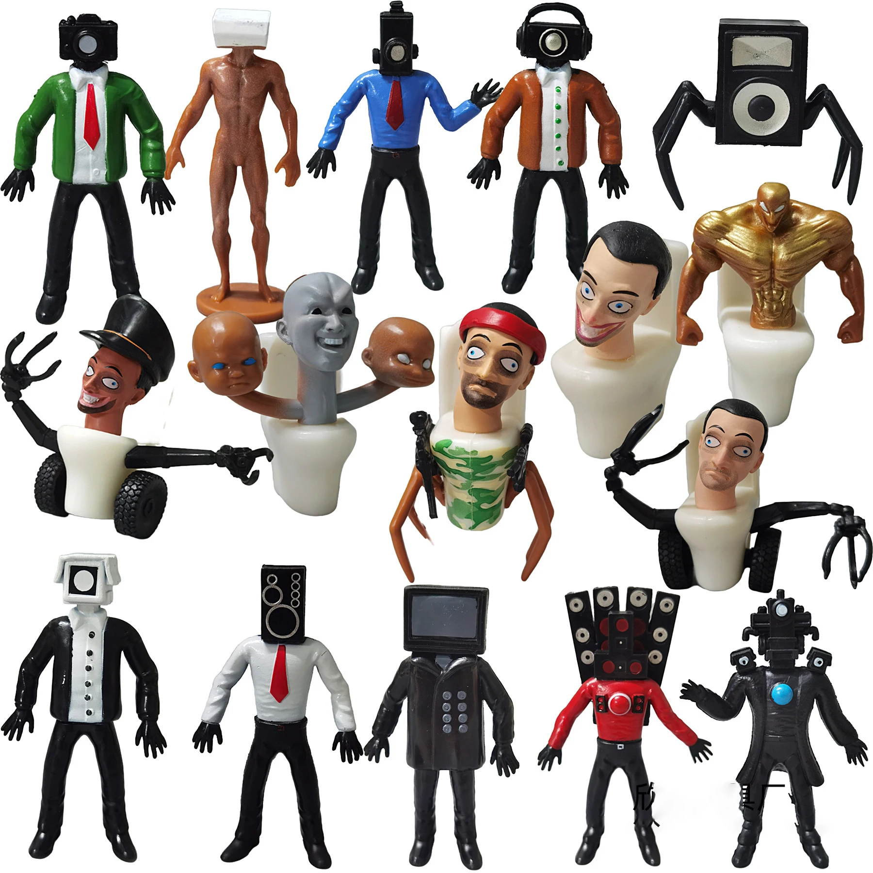 

New 5/10/16Pcs Skibidi Toilet Man Monitor Man Action Figure Doll Game Figure Kid Toys Cake Decoration Halloween Christmas Gifts