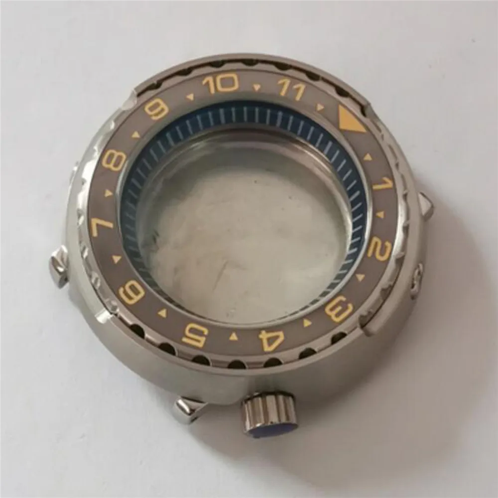 Ceramic Bezel Stainless Steel Watch Case Sapphire Glass for NH35 NH36 Movement NH35 Case 45mm Watch Accessories