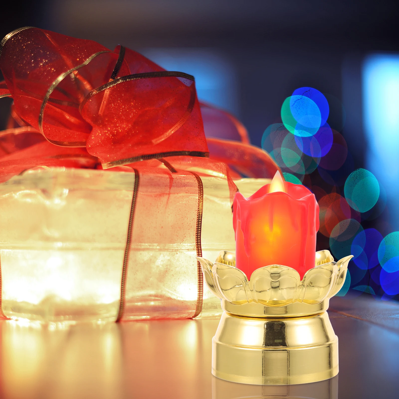 

4pcs Golden Vintage Plastic Holder For Home Stand Decor Temple Buddhist Gift Desktop Holder Stand Decor