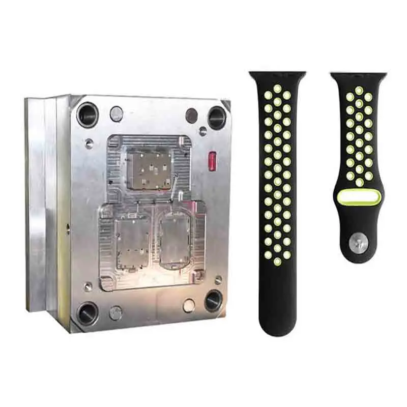 

High Quality Customized Injection Mold Making Factory Produce Black Silicone Watch Band Mould