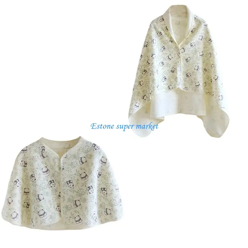 

090B Compact Foldable Nursing Cloak Breastfeeding Essential Cotton Comfort Designs Feeding Cover For New Mother 4 Season