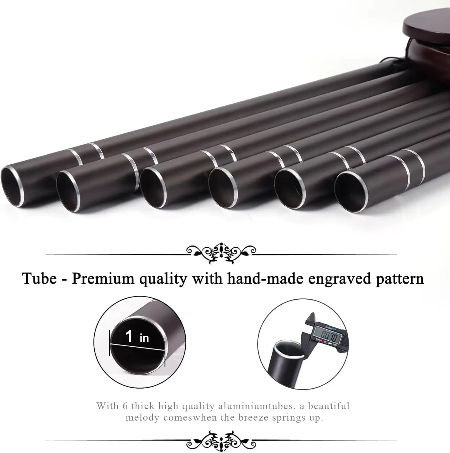 رنين الرياح التذكاري ذو اللون العميق لأحباء، هدية التعاطف للحديقة وديكور الفناء