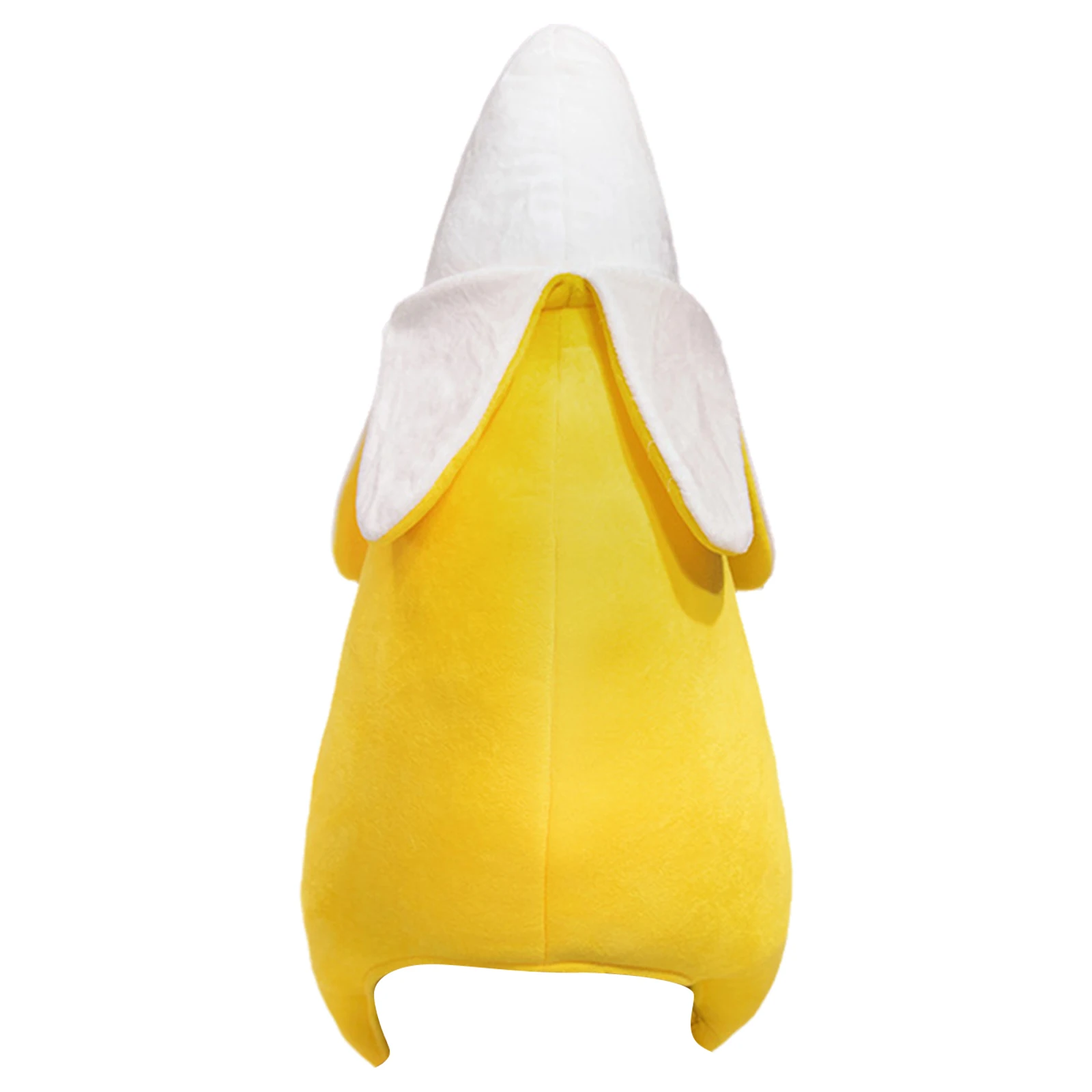 Unisex Women Men Funny Peeled Banana Hat Cute Velvet Banana Headpiece Costume Accessory Headwear Photo Shoot Props 3