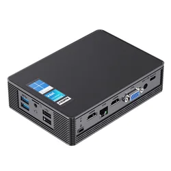 MeLE silenzioso HD3 Mini PC senza ventola Windows 11 Pro Celeron N5105 8GB 128GB Computer IoT industriale, SSD HDD Gigabit Ethernet PXE 4K