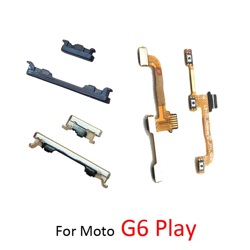 

Pop Power Volume Button Flex For Motorola Moto G6 Play XT1922 Original Phone On Off Side Key Cable Blue Gold Reparit Parts