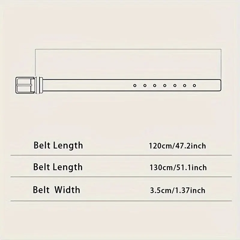 Men's Belt Metal Needle Buckle Belt Business Or Leisure Trend Authentic High End Belt Paired with Jeans Work Wear Belt Plus Size image 4