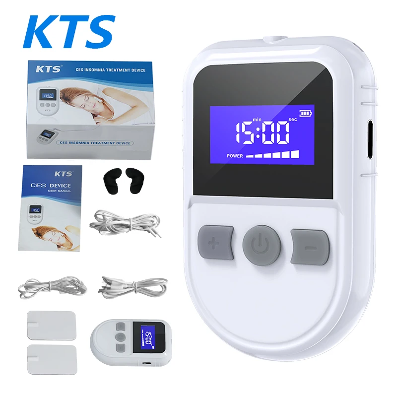 KTS Sleep Aid Device 35 Levels with Patches Insomnia Electrotherapy Device CES Physical Therapy Migraine Depression Relieve