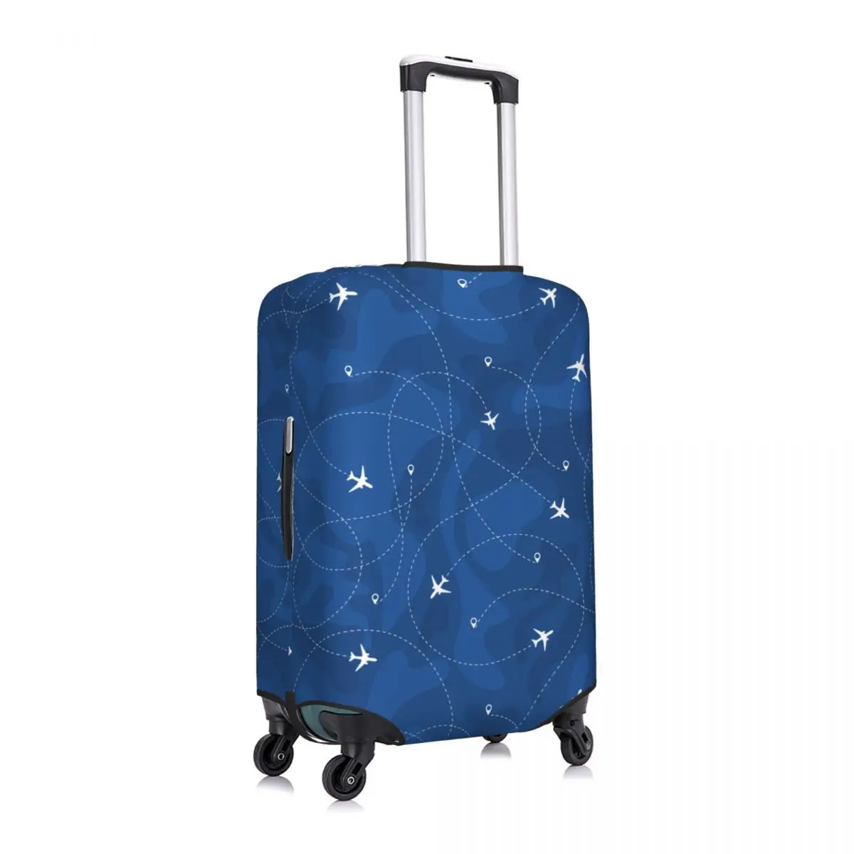 Flight Routes Suitcase Cover Airplanes Line Striped Cruise Trip Protection Holiday Practical Luggage Accesories