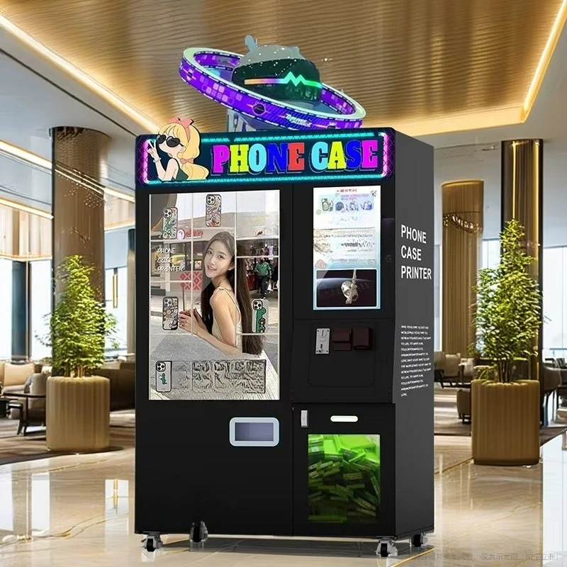 صنع في الصين مصنع الخدمة الذاتية الذكية آلة بيع طباعة حالة الهاتف الأوتوماتيكية بالكامل