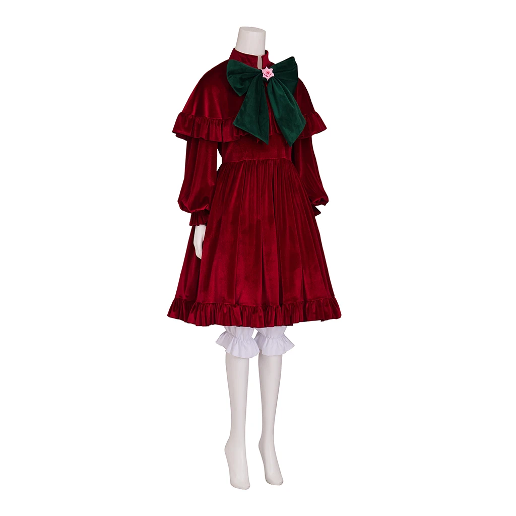 Anime Pure Ruby Cosplay Shinku Costume Women's Red Lolita Dress Suit Halloween Carnival Christmas Party Reiner Rubin Ball Gown