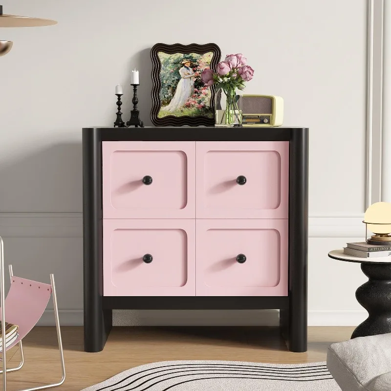 خزائن فرنسية متباينة ممتازة لغرفة المعيشة، خزانة جانبية لغرفة النوم، درج تخزين، خزانة مطلية #3