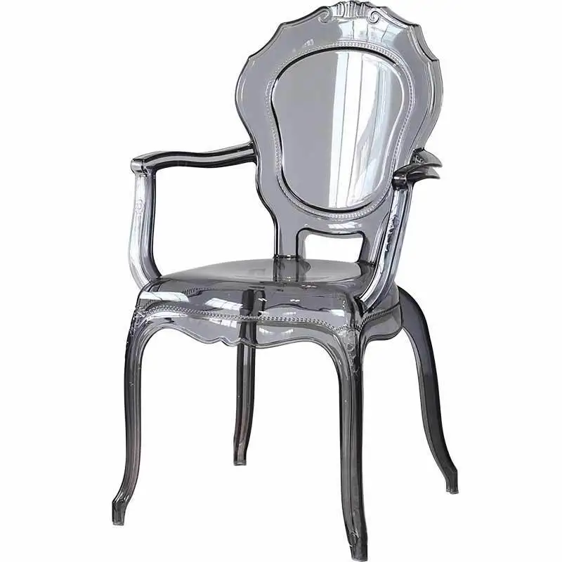 Vintage Jardin Chairs Modern Black Designer Banquet Chairs Acrylic Transparent Poltronas Confortaveis Para Sala Loung Furniture