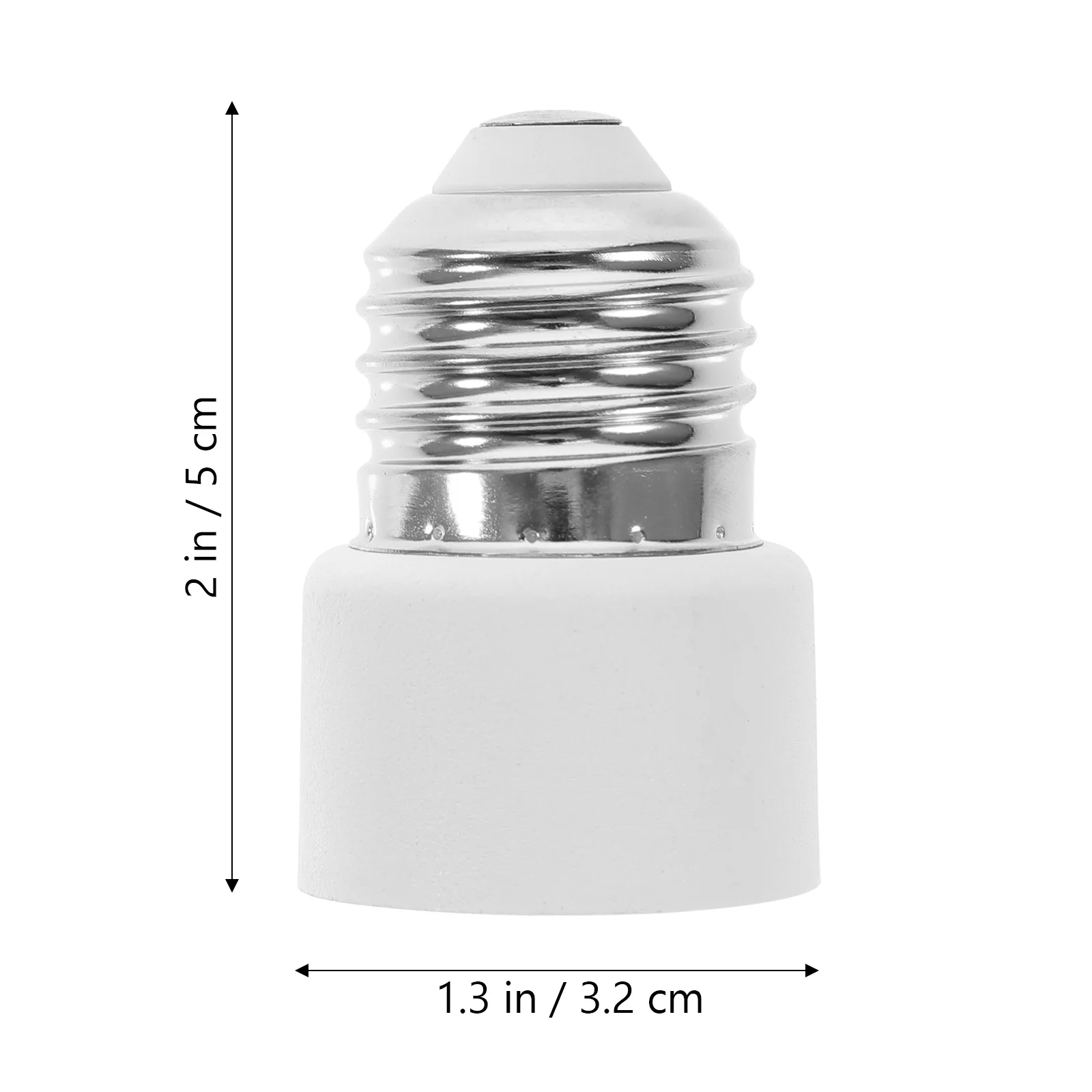 2 Pcs E27 Converter Light Socket Outlet Bulb to Plug Polarized Adapter Splitter Lamp Holder Smart